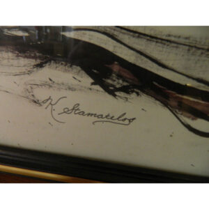 MCM Ink on Paper signed K. Stamatelos