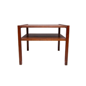 Rare DUNBAR MCM Designer Accent Table with Shelf