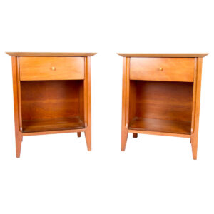 Pair of Tall & Thin MCM End Tables/Nightstands