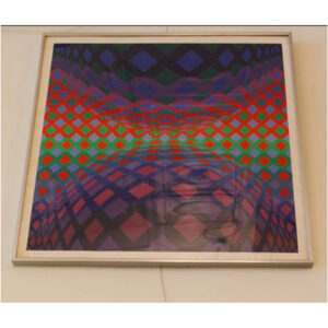 “Reech” by Victor Vasarely – Op Art Serigraph