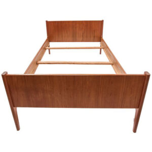 Dyrlund Danish Modern Teak Twin Size Bed Frame