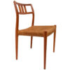 Danish Modern Teak Niels Møller (#79) Dining Chairs w/ Rope Seats