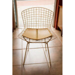 Harry Bertoia White Wire Chair for Knoll