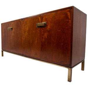 Decorator MCM Walnut Sideboard | Dresser w. Asian Flair