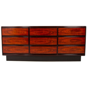 Danish Rosewood 9 Drawer Decorator Dresser / Sideboard