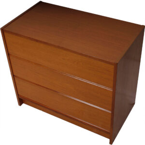 Danish Modern Teak 3 Drawer Compact Dresser