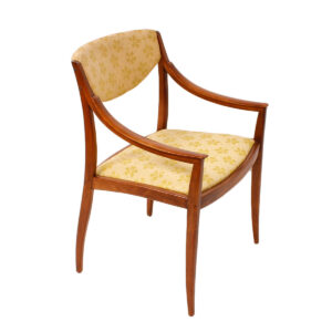 Gracious Mid Century Walnut Accent Chair w/ Arms