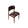 Rosewood Set of 6 Re-upholstered Dining Chairs by Erik Buch