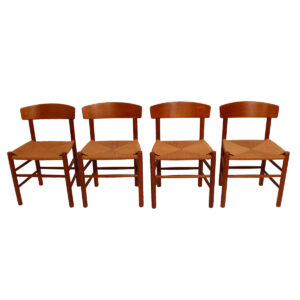 Set of 4 Borge Mogensen Danish Teak J39 Chairs
