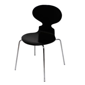 Arne Jacobsen c. 1975 Fritz Hansen Black “Ant Chair”