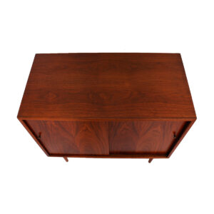 Compact Walnut Storage / Bar Cabinet