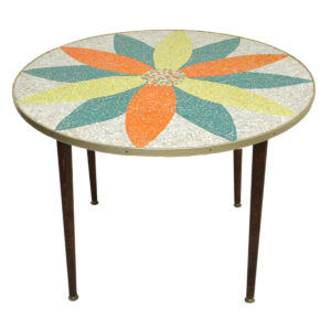 Vintage Mosaic Tile Top Table