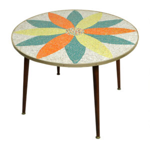 Vintage Mosaic Tile Top Table