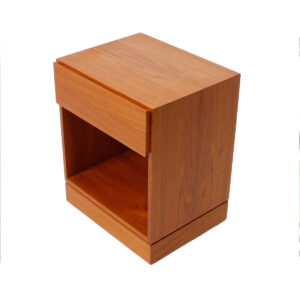 Arne Wahl Iversen Teak Split Drawer End Table – Night Stand