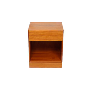 Arne Wahl Iversen Teak Split Drawer End Table – Night Stand