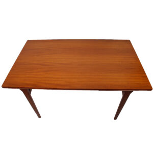 Two-Tone Danish Modern Teak Expanding Dining Table