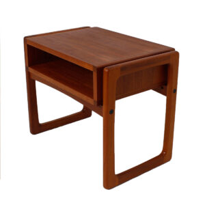 Danish Modern Teak Open Front Side Table – Night Stand