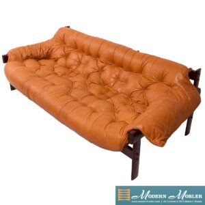 Rare Percival Lafer Brazilian Leather Sofa