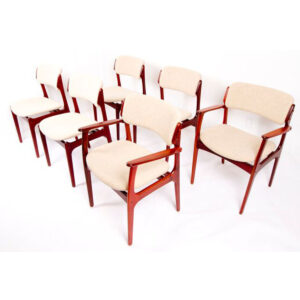 Set of 6 Erik Buch Danish Rosewood Dining Chairs