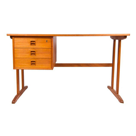 2489-BorgeMogensenDanishModernTeakCompactDesk