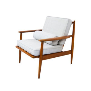 American Modern Walnut Lounge Chair