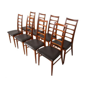 Set of 8 Koefoed Hornslet Danish Modern Teak Dining Chairs