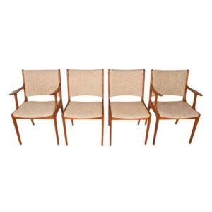 Set of 4 Teak Dining Chairs
