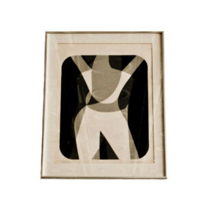 “Embrace” – Modern Monochromatic Figurative Artwork