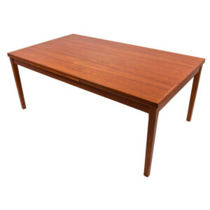 Colossal Danish Modern Teak Expanding Dining Table