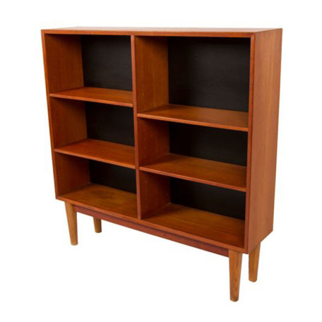 2783-CompactDanishModernTeakBookcase