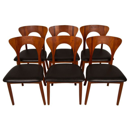 2794-6KoefoedsHornsletPeterTeakDiningChairs