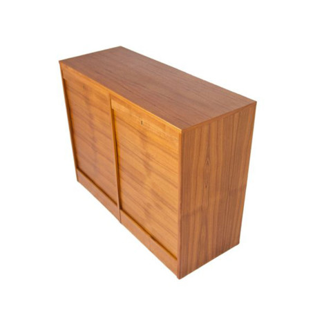 2839-DanishTeakTambourDoorFilingCabinet