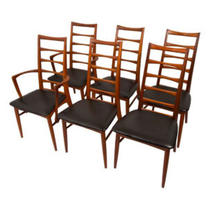 Set of 6 Koefoed Hornslet Danish Teak Dining Chairs