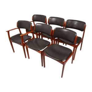 Set of 6 Erik Buch Dining Chairs
