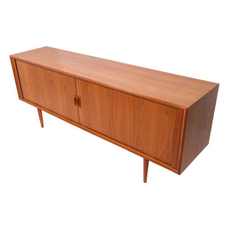 3010-DanishTeakTambourDoorSideboard