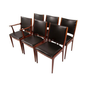 Set of 6 Danish Rosewood Dining Chairs