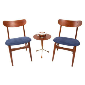Pair of Danish Teak Accent Chairs