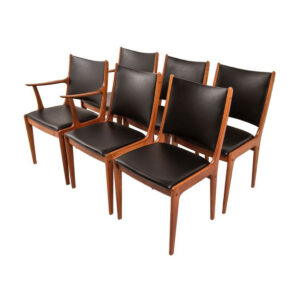 Set of 6 Danish Modern Teak Dining Chairs