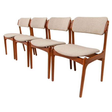 3113-4ErikBuchDanishTeakDiningChairs