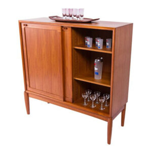 Rare H.W. Klein for Bramin Mobler Bar Cabinet