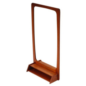 Adorable Little Danish Teak Foyer Mirror
