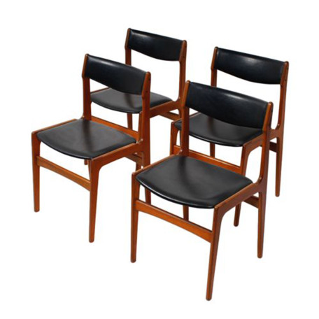 3380-4DanishModernTeakDiningChairs