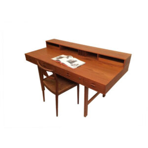 1975 Lovig ‘Flip-Top’ Danish Modern Teak Partner’s Desk