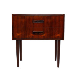 Danish Modern Rosewood 2 Drawer Petite Night Stand – Accent Table