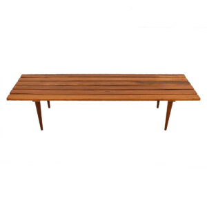 MCM Walnut Slat Coffee Table / Bench