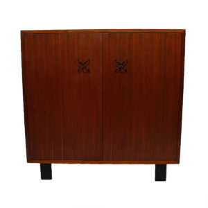 George Nelson for Herman Miller Tall Walnut Bar Cabinet