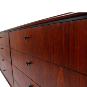 Walnut 12-Drawer Mid Century Dresser / Sideboard