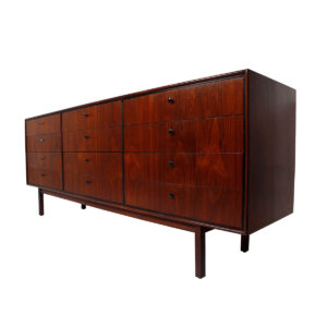 Walnut 12-Drawer Mid Century Dresser / Sideboard