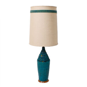 Mid Century Modern Turquoise Lamp