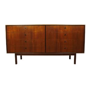 Walnut 8-Drawer Mid Century Dresser / Credenza